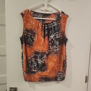 P2P 21" Pink and Black Sleeveless Top